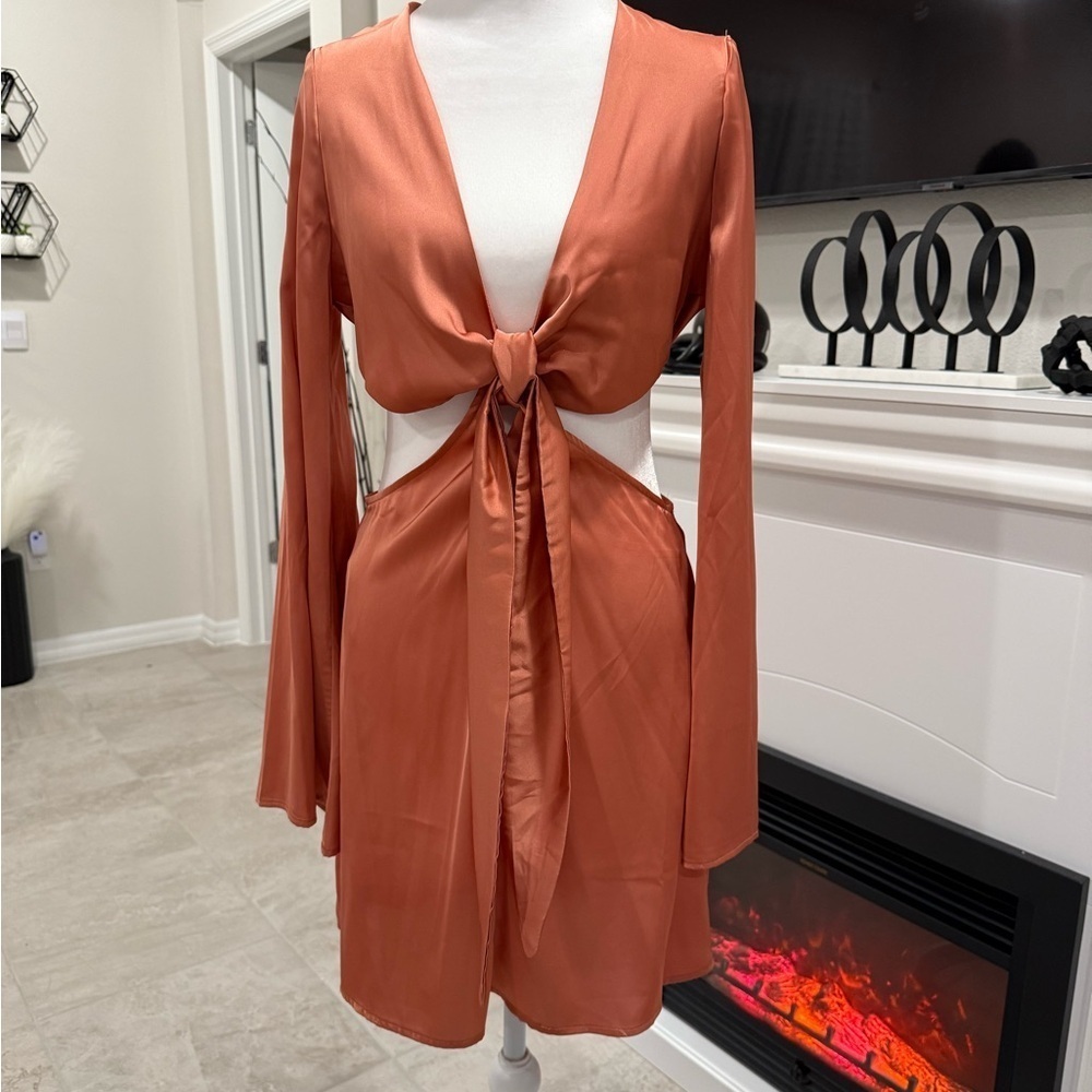 2 x 20 Forever 21 Rust Mini Dress Size M